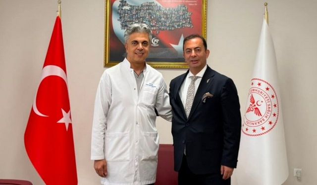 Görev Süresi Dolan Tıp Fakültesi Dekanı Kantarcı’dan Başhekim Kuyrukluyıldız’a Veda Ziyareti