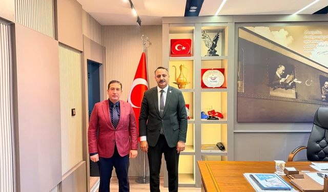 Başkan Elçi'den TCDD Erzurum 9. Bölge Müdürü Yeşilyurt'a Ziyaret