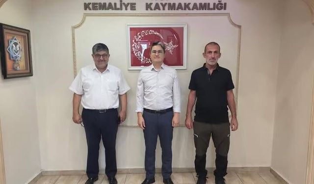 Ocak Köyü Muhtarı ve Dernek Başkanından Kaymakam Arıkan’a Ziyaret