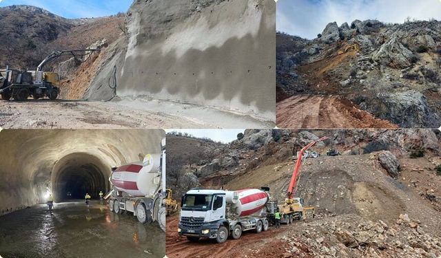 Kemaliye-Dutluca Yolu'nda Çalışmalar Tüm Hızıyla Sürüyor