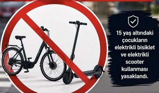 15 Yaşın Altındakilere Elektrikli Scooter ve Bisiklet Kullandıranlara 20 Bin TL Ceza Şoku!