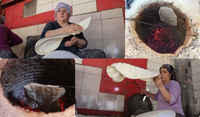 50 Derecelik Tandır Başında Zorlu Mesai (VİDEO)