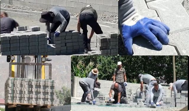 Akyazı Mahallesi'nde Parke Çalışmaları Sürüyor