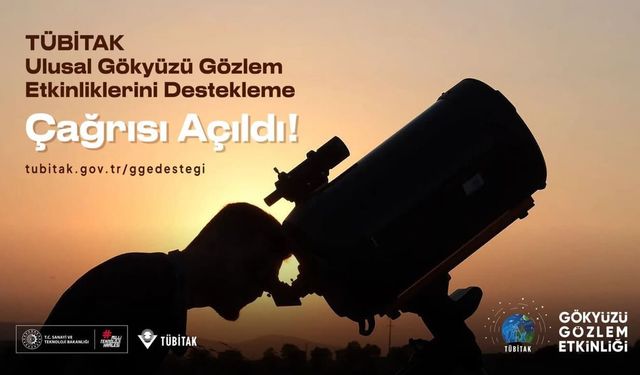 TÜBİTAK'tan Gökyüzü Gözlem Etkinliklerine 500 Bin TL Destek