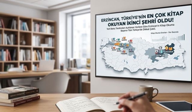 Erzincan Türkiye'nin En Çok Okuyan İkinci Şehri Oldu