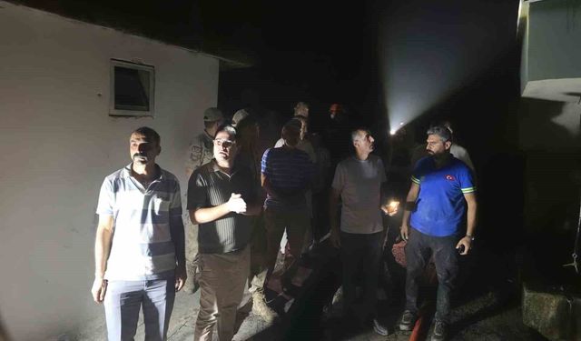 Kemaliye'de köy yangınında 10 ev hasar gördü
