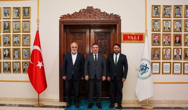 Diyanet İşleri Başkanlığı Başkanlık Müşaviri İşliyen'den Vali Aydoğdu'ya ziyaret