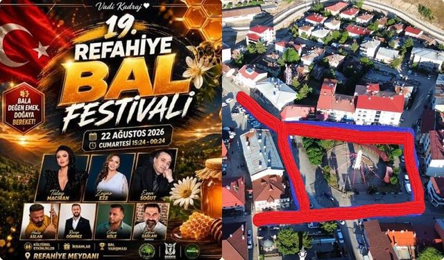 Refahiye Bal Festivali Başladı, Saat Kulesi Çevresi Trafiğe Kapalı