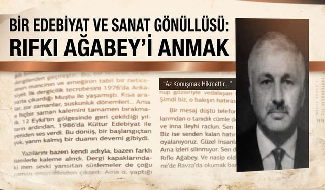 Erbay Kücet'in Rıfkı Kaymaz Yazısına Anlamlı Teşekkür