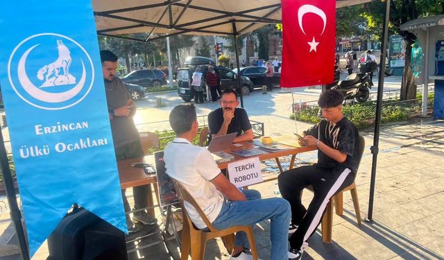 Ülkü Ocakları Erzincan’da Üniversite Adaylarının Tercih Sürecinde Yanında Oldu