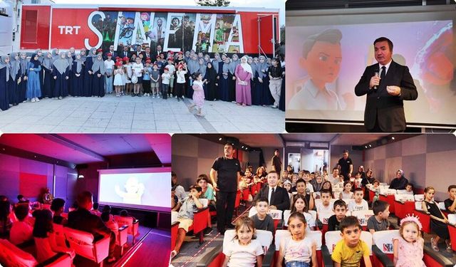Vali Aydoğdu, TRT Sinema Tırı'nda Gençlerle Film İzledi