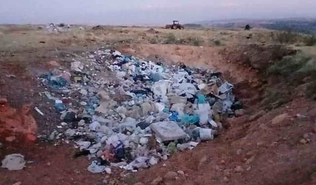 Köylünün çöp tepkisi: 'Bu sene iki danamız telef oldu'