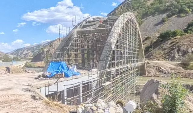 86 yıllık köprü için onarım çalışması başlatıldı