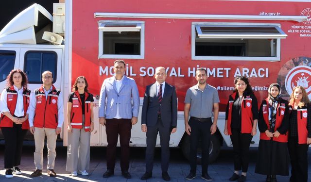 Erzincan’da Mobil Sosyal Hizmet Aracı Tüm İlçeleri Gezdi