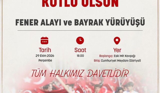 Erzincan'da 29 Ekim Fener Alayı ve Bayrak Yürüyüşü Yapılacak
