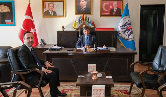 İletişim Başkanlığı Erzincan Bölge Müdürü Mert Ödeş’ten Başkan Aksun’a Ziyaret