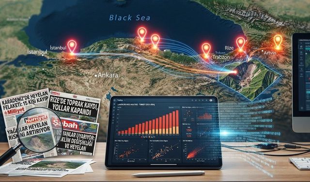 Yapay Zeka Türkiye’nin Gizli Afet Haritasını Çıkardı: 1997'den Beri Yüzlerce Ölümcül Heyelan Dijital Radarda!