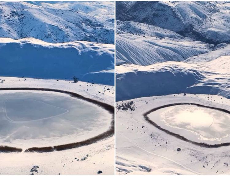 "Doğadaki Göz” Buz Tuttu: Polat Gölü Kışın Büyüledi