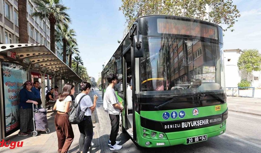 Denizliler Cumhuriyet Bayramı’nda otobüslere ücretsiz  binecek