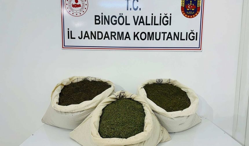Bingöl'de 34 kilo 700 gram esrar ele geçirildi