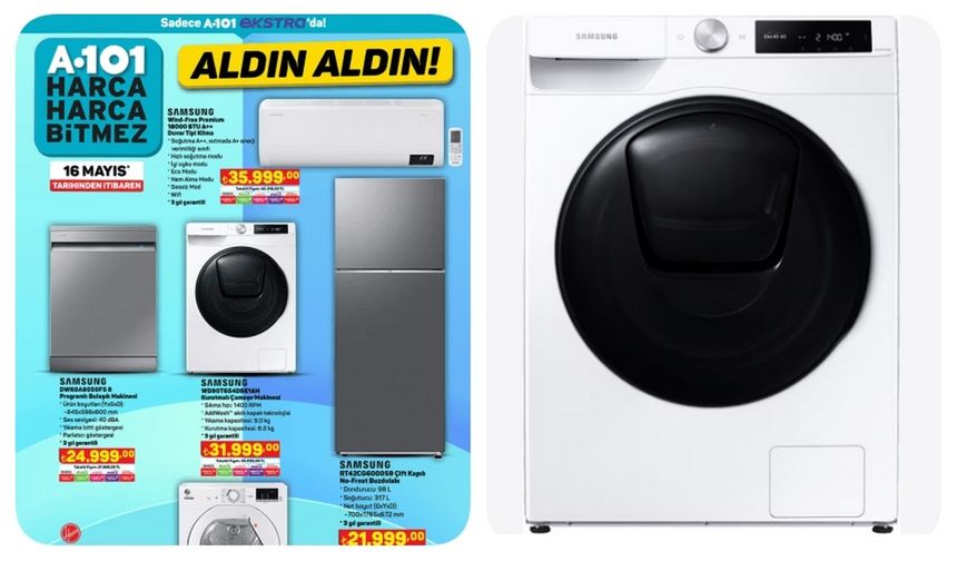 A-101'de satışa sunulan Samsung Kurutmalı Çamaşır Makinesi alınır mı? Gerçek kullanıcı yorumları!