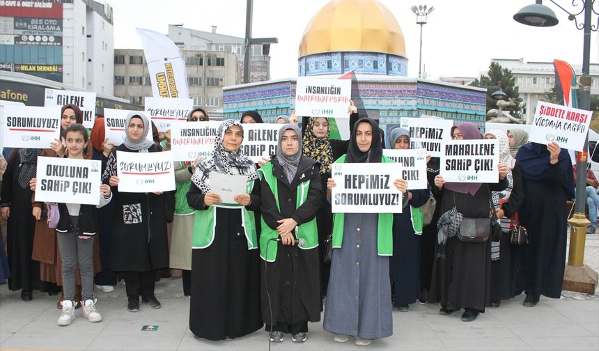 Van'da kadına yönelik şiddete tepki gösterildi