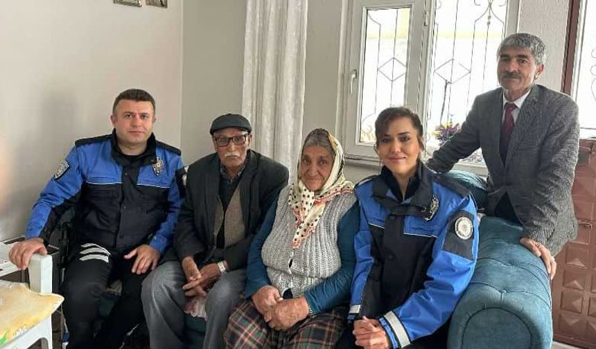 Polis ekiplerinden anlamlı ziyaret