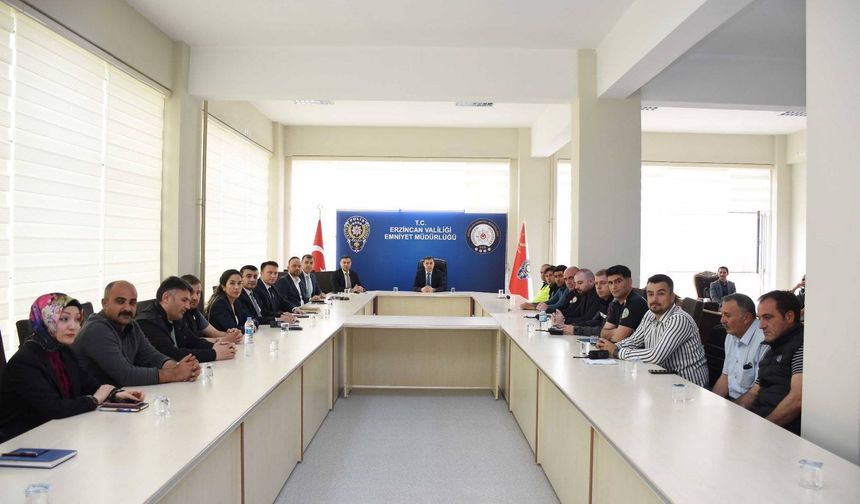 Erzincan'da güvenlik iş birliği toplantısı gerçekleştirildi