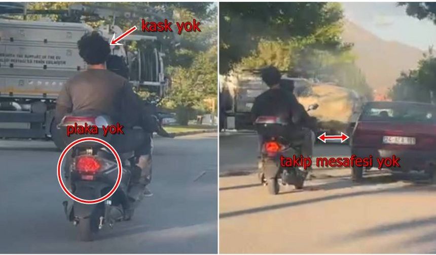Erzincan’da Kasksız ve Plakasız Motosikletliler Trafikte Tehlike Saçıyor! (VİDEO HABER)