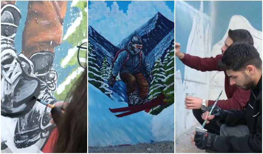 Ergan Dağı Sanatla Renkleniyor (VİDEO)