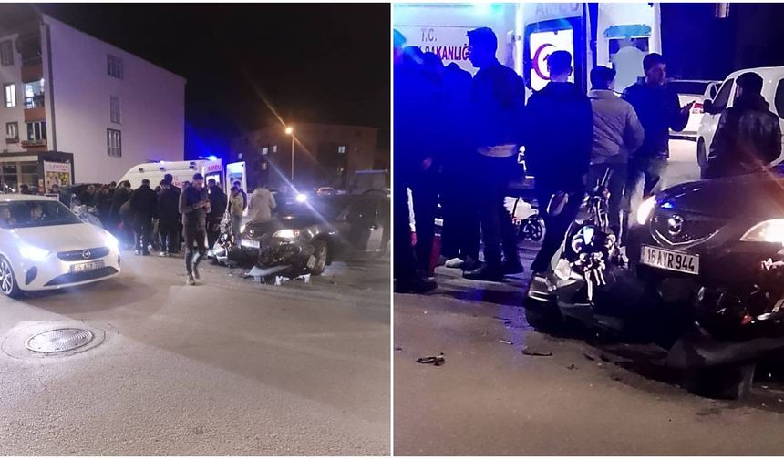 13 Şubat Caddesi’nde Kaza: Motosiklet Sürücüsü Hastaneye Kaldırıldı (VİDEO)