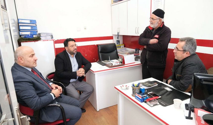 Müftü Fakirullahoğlu Esnafın Talep ve Önerilerini Dinliyor