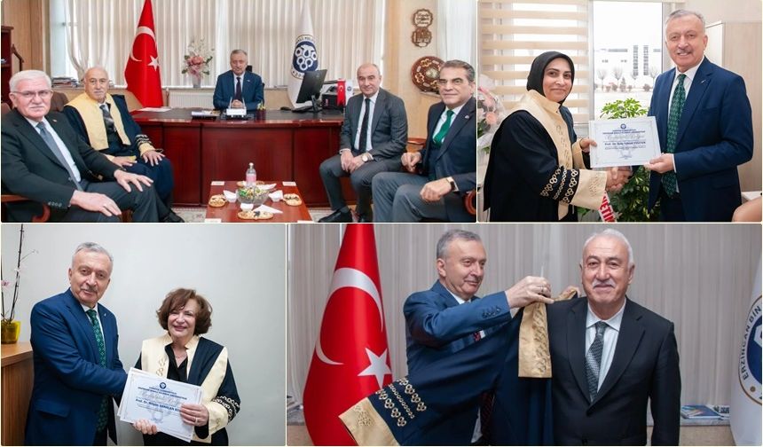 EBYÜ’de Akademik Zirve: Rektör Levent’ten Profesör ve Doçentlere Yerinde Belge Takdimi
