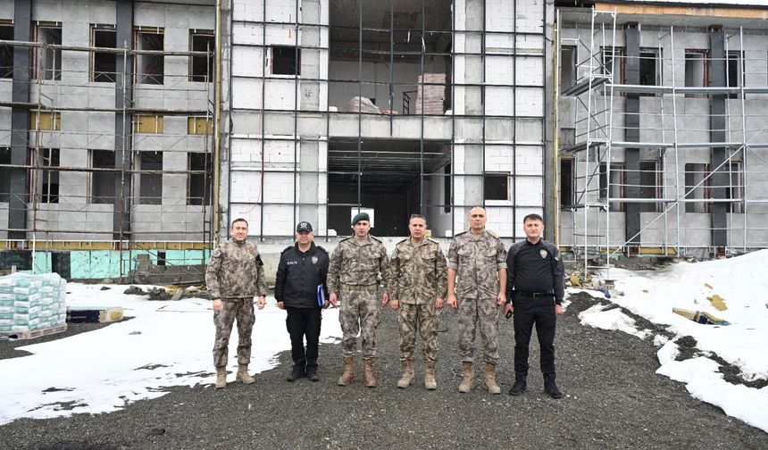 Erzincan’da Özel Harekat Yeni Hizmet Binası İnşaatı Yerinde İncelendi