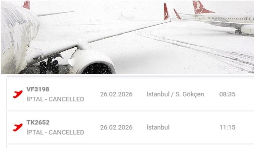 Erzincan’da Kar Alarmı: İstanbul Uçuşları İptal!