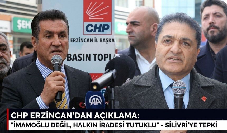 CHP Erzincan İl Başkanlığı'ndan "Kumpas" Tepkisi