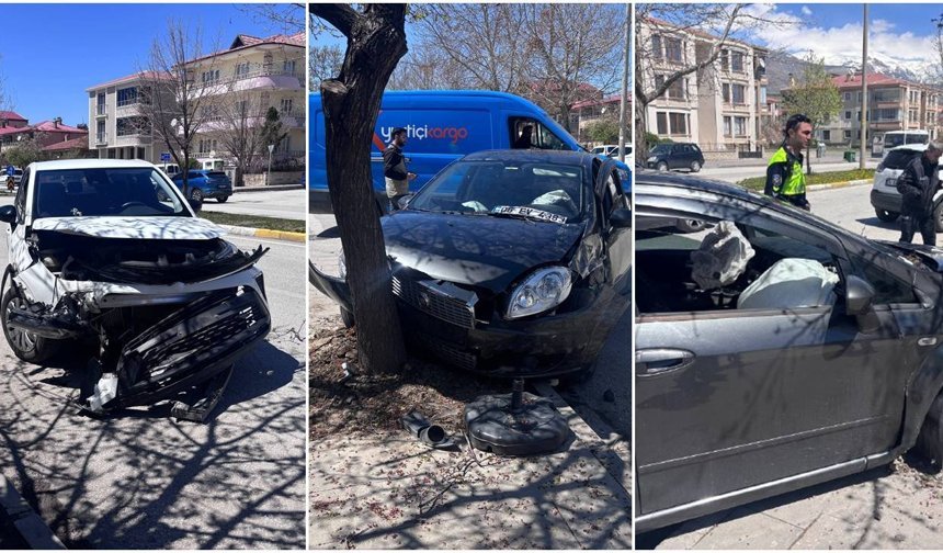 Erzincan’da İki Araç Çarpıştı: 3’ü çocuk 2'si Kadın 5 Yaralı (VİDEO)