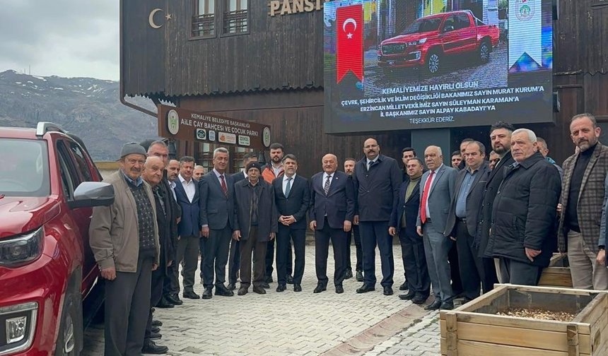 Kemaliye Belediyesi’ne 4x4 Araç Desteği