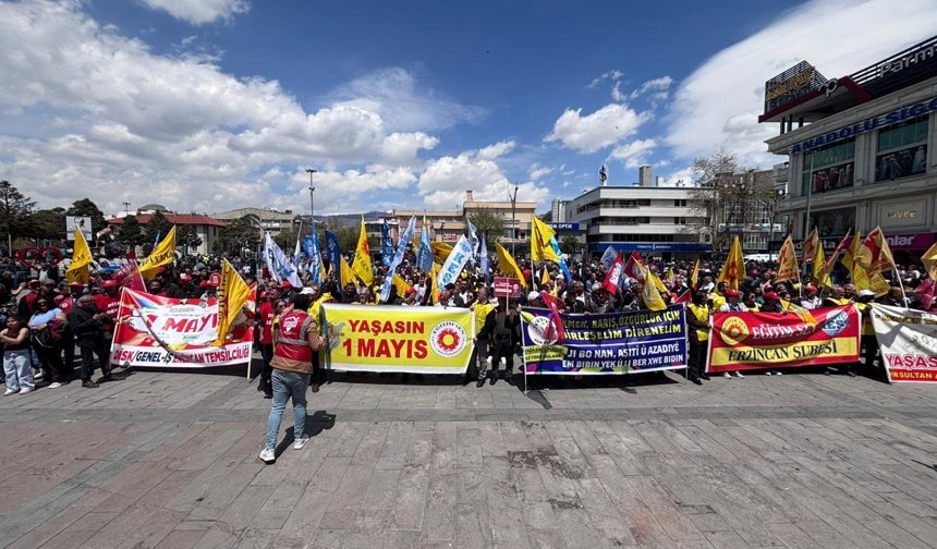 Erzincan’da 1 Mayıs Kutlandı: Emek, Dayanışma ve Demokrasi Mesajları Verildi