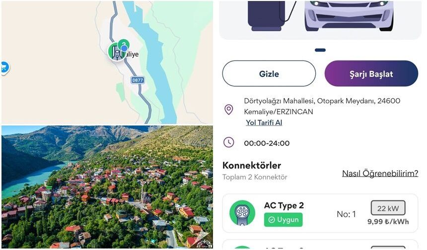Elektrikli Şarj İstasyonu Hizmete Girdi