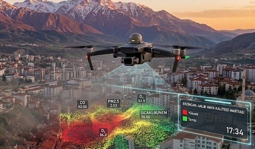 Erzincan Semalarında Bilimsel Devrim: Kentin Hava Kalitesini Sansürsüz Haritalayan Drone Teknolojisi!