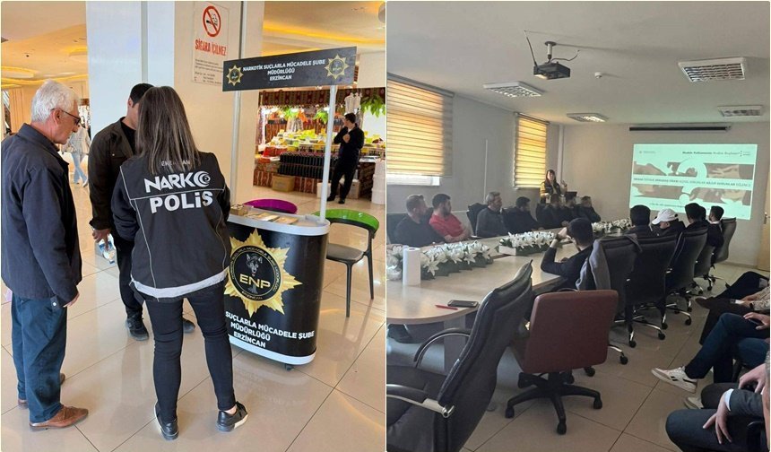 Erzincan'da Narkotik Bilgilendirme Faaliyeti