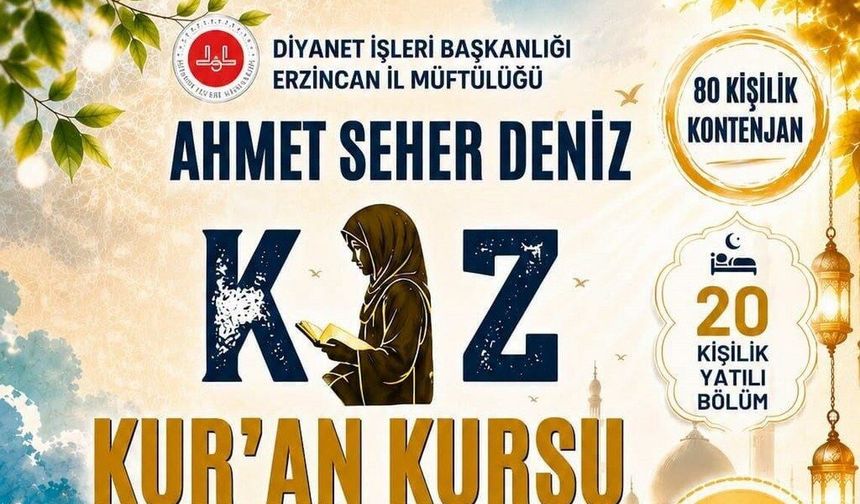 14-18 Yaş Arası Gençlere Müjde: Erzincan İl Müftülüğü'nden Çok Yönlü Yaz Programı