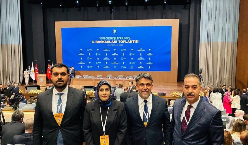AKP Erzincan Teşkilatı Ankara’da Genişletilmiş İl Başkanları Toplantısı’na Katıldı