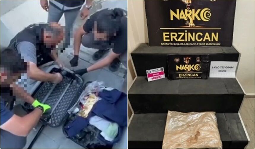 Batı’ya Sevkiyata Polis Freni: 1 Kilo 725 Gram Eroin Ele Geçirildi (VİDEO)