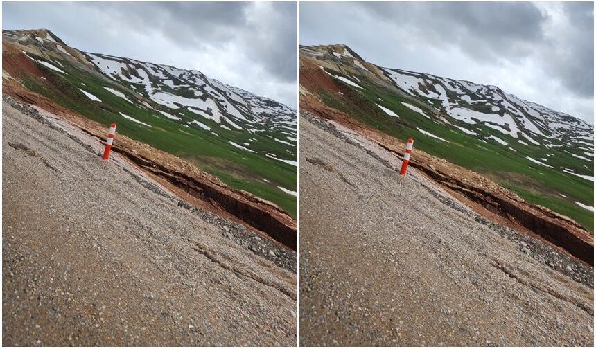 Büyük Vaatler, Teşekkürler Ardından Çöken Yol! Erzincan-Çayırlı Yolunda Tepki Çeken Görüntüler (VİDEO)