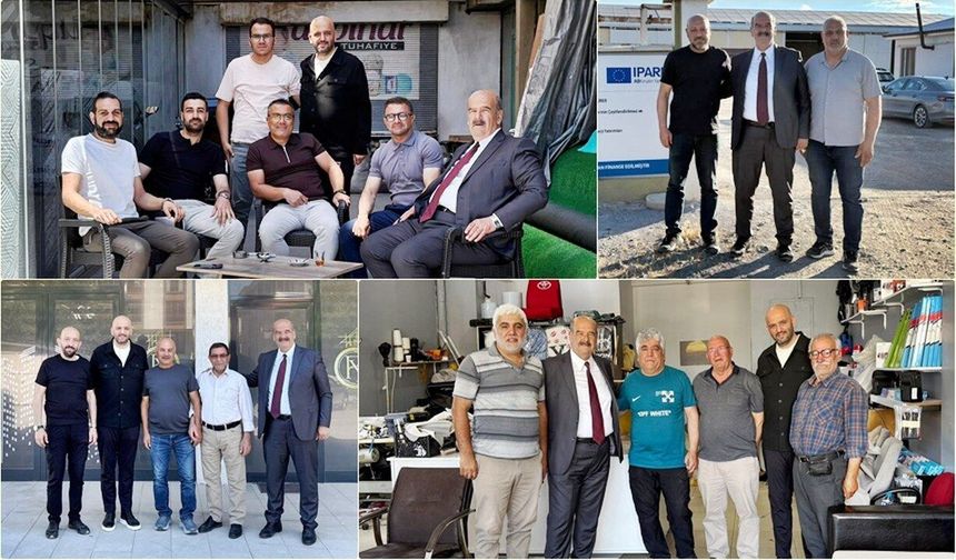 Ticaretin Rotasını Saha Belirleyecek! Süleyman Tan Esnaf Ziyaretlerini Sürdürüyor