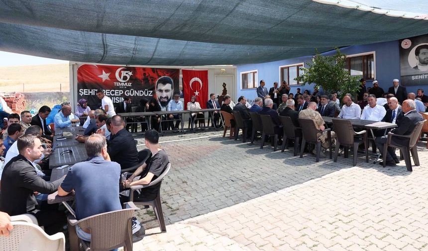 15 Temmuz Şehidi Recep Gündüz'ün Ailesine Anlamlı Ziyaret