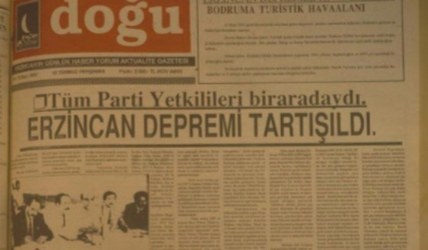 Erzincan 16 Temmuz 1992’de Neyi Konuşuyordu?
