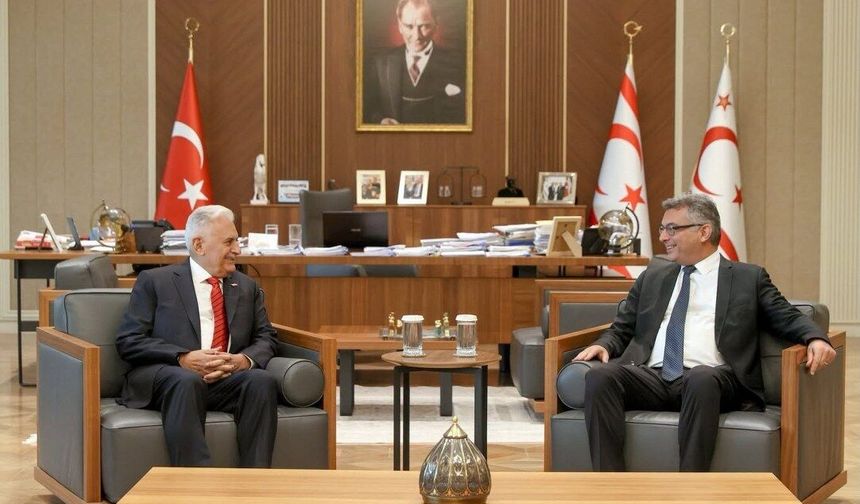 KKTC Cumhurbaşkanı Erhürman ile Binali Yıldırım’dan kritik görüşme